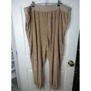 $  Abound Women's Brown Velvet Pocket Elastic Waist Pull On Pants. Size 2X